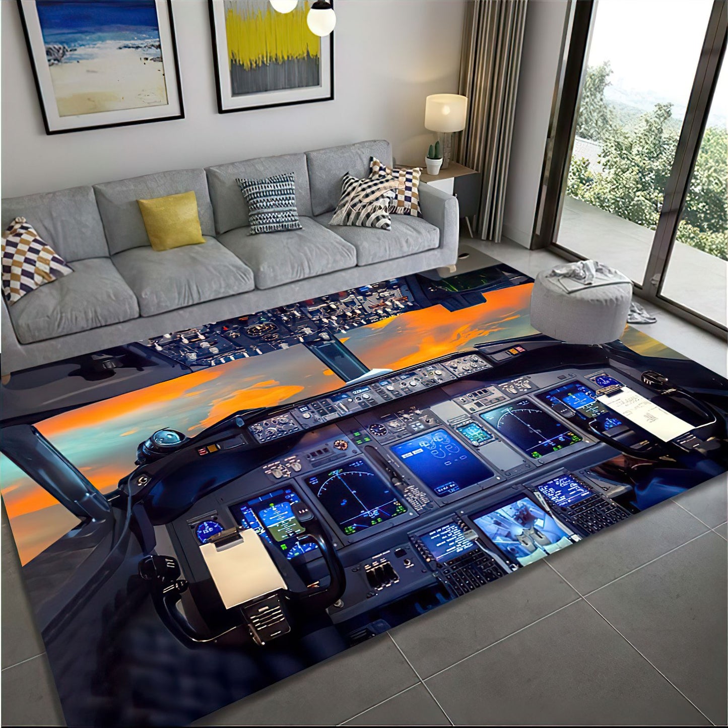 Boeing 737-800 Flight Deck Rug