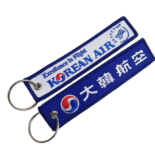 Korean Air Embroidered Keychain