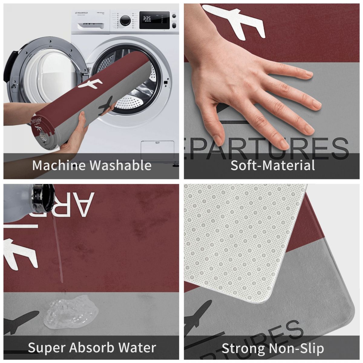 Departures & Arrivals (Brown) Multifunctional Mat