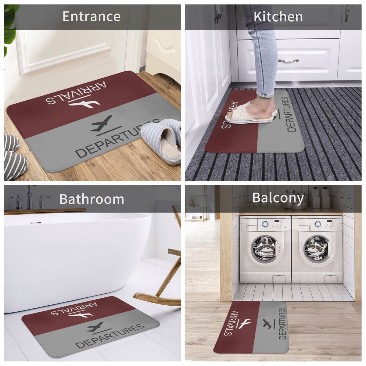 Departures & Arrivals (Brown) Multifunctional Mat