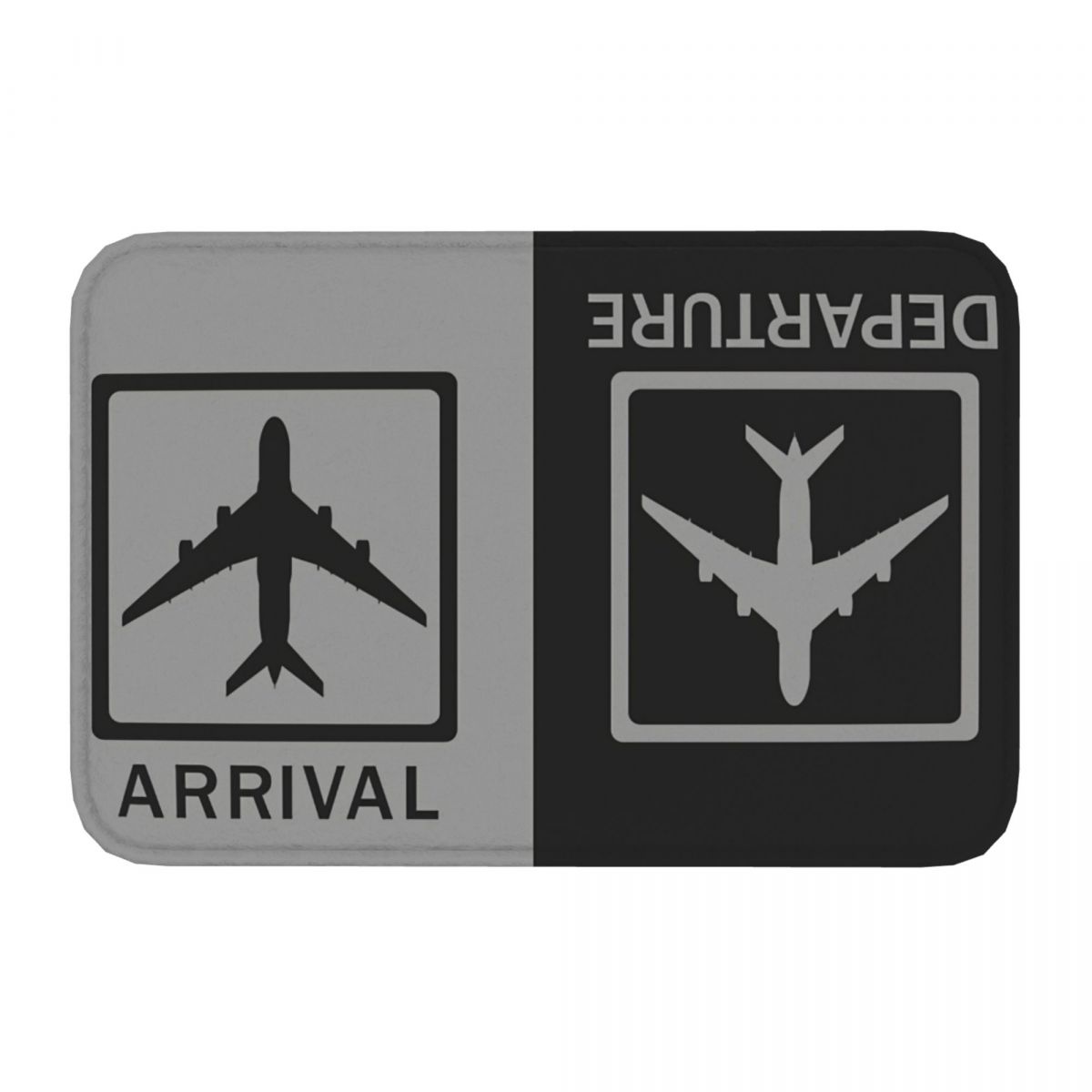 Departures & Arrivals (Black) Multifunctional Mat