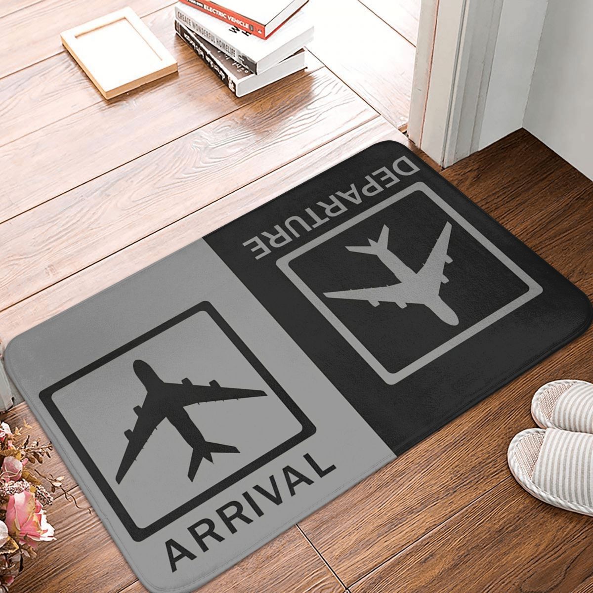 Departures & Arrivals (Black) Multifunctional Mat