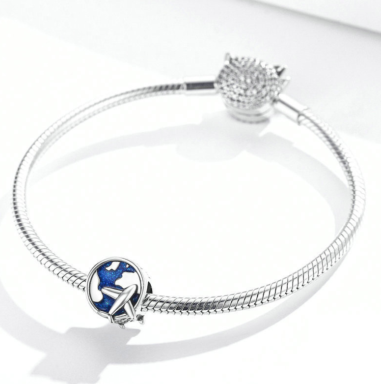 Born to Travel Bracelet Pendant