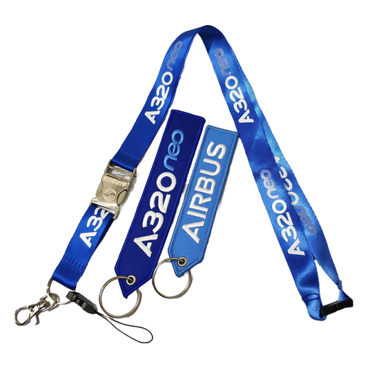 Airbus Lanyard & Keychain Bundle