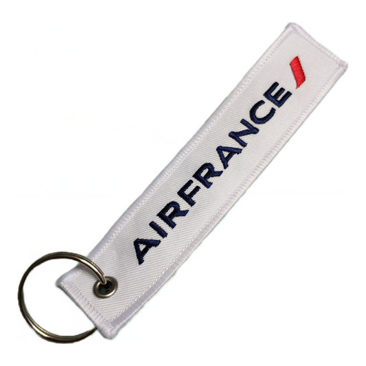 Air France Embroidered Keychain