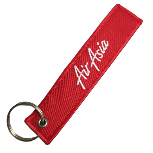 Air Asia Embroidered Keychain