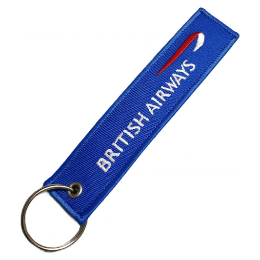 British Airways Embroidered Keychain