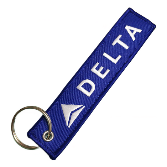 Delta Embroidered Keychain