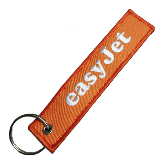 EasyJet Embroidered Keychain