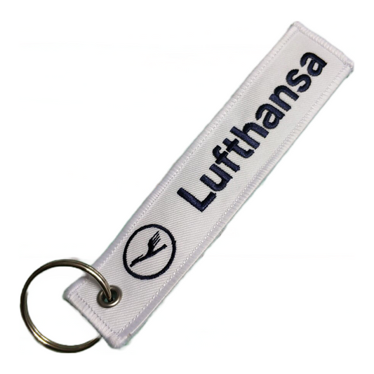 Lufthansa Embroidered Keychain