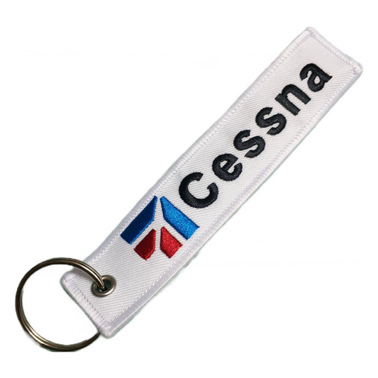 Cessna Embroidered Keychain