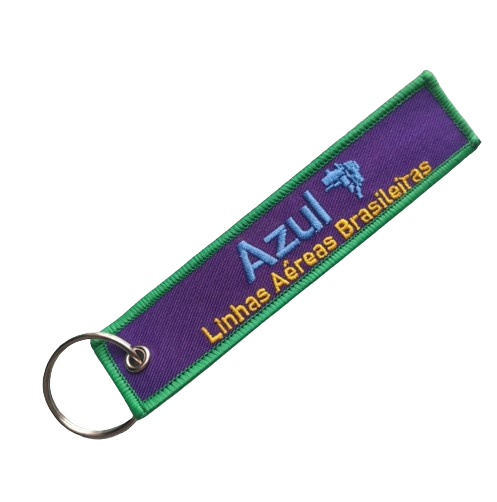 Azul Airlines Embroidered Keychain