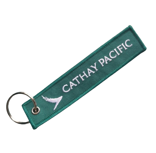 Cathay Pacific Embroidered Keychain