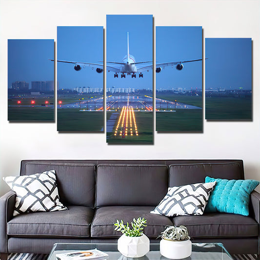 Airbus A380 Minimums - 5 Panel Canvas Wall Art