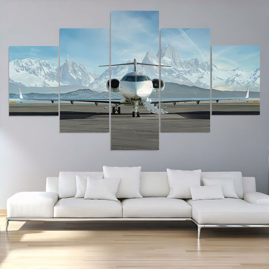 Bombardier Challenger 300 - 5 Panel Canvas Wall Art