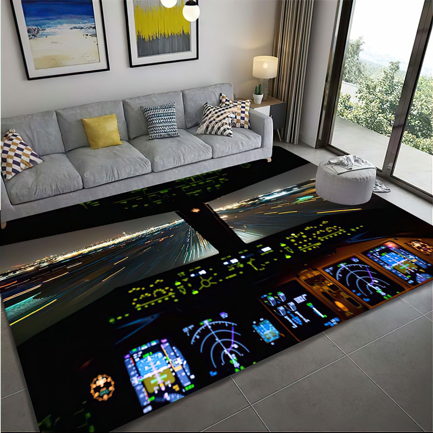 Boeing 777 Flight Deck Rug 1