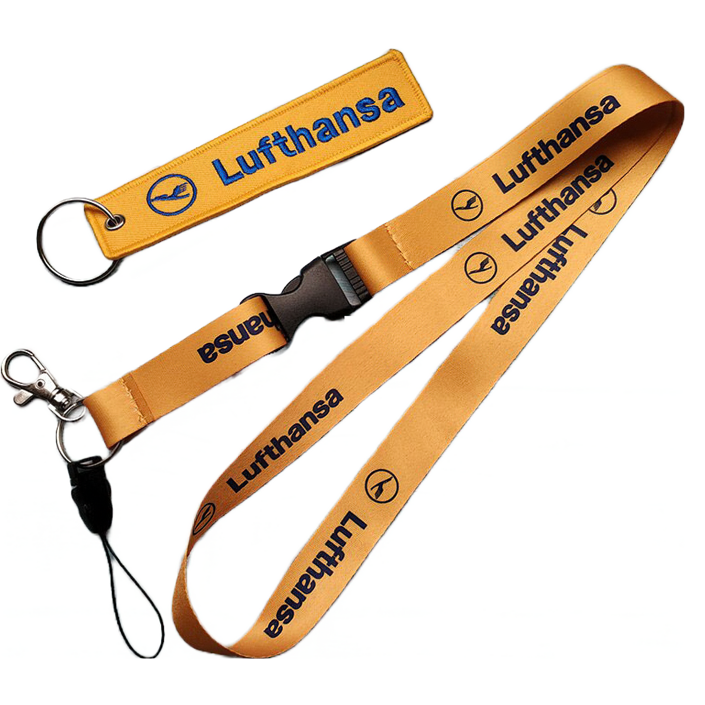 Lufthansa Lanyard & Keychain Bundle