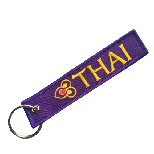 Thai Airways Embroidered Keychain