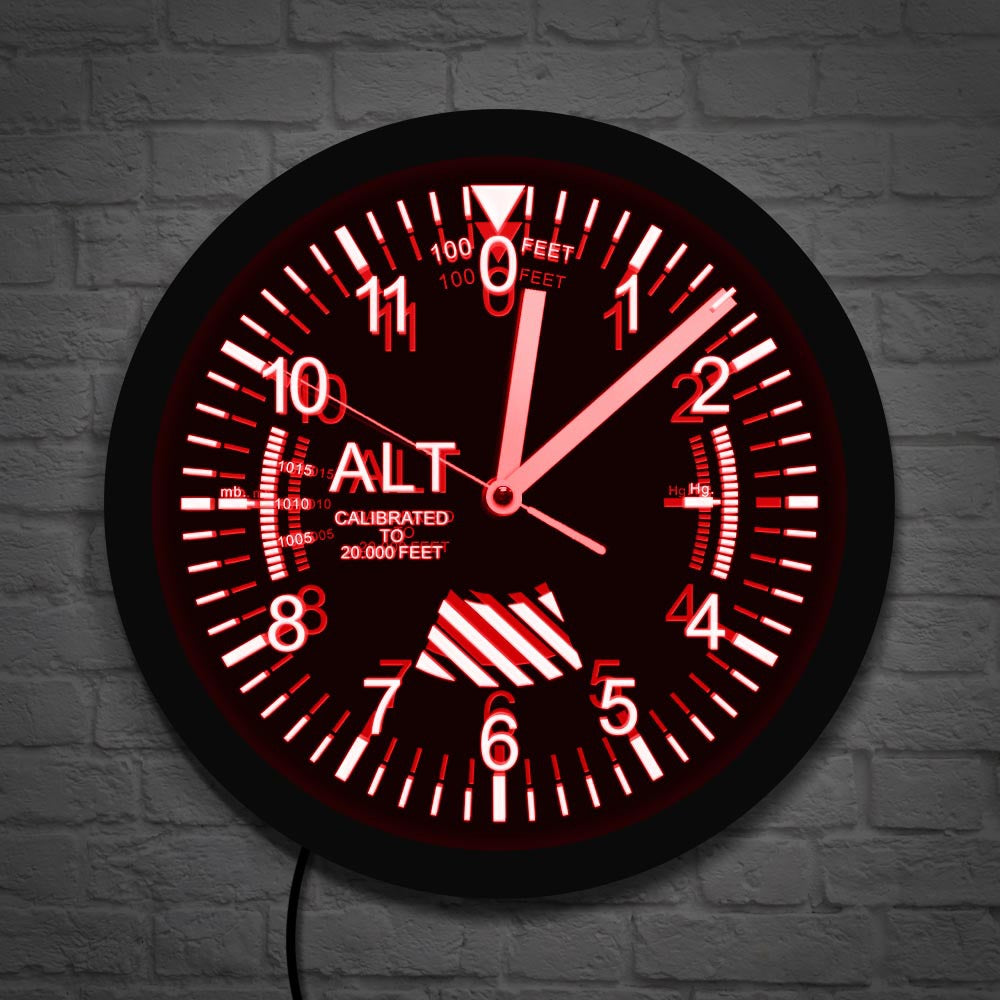 LED Elevation Wall Clock