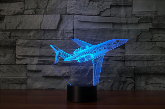 Cruising Business Jet 3D Lamp