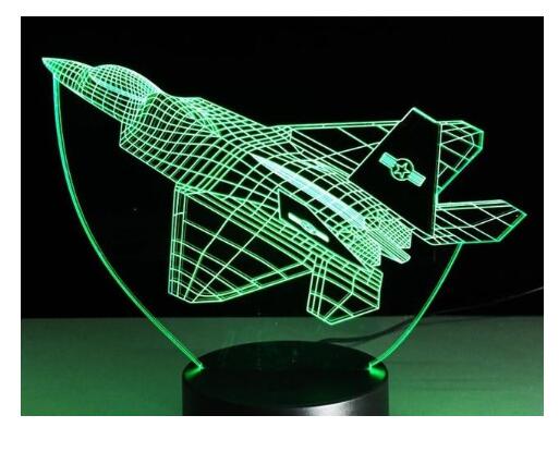 Fighter Jet 3D Lamp