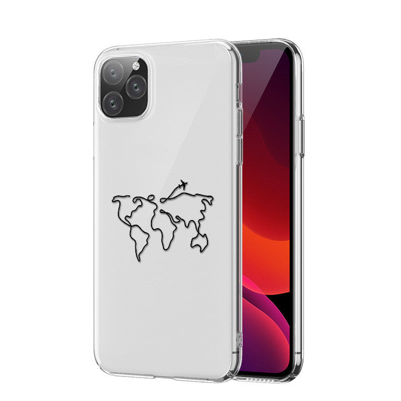 Flight Path Silver Phone Case