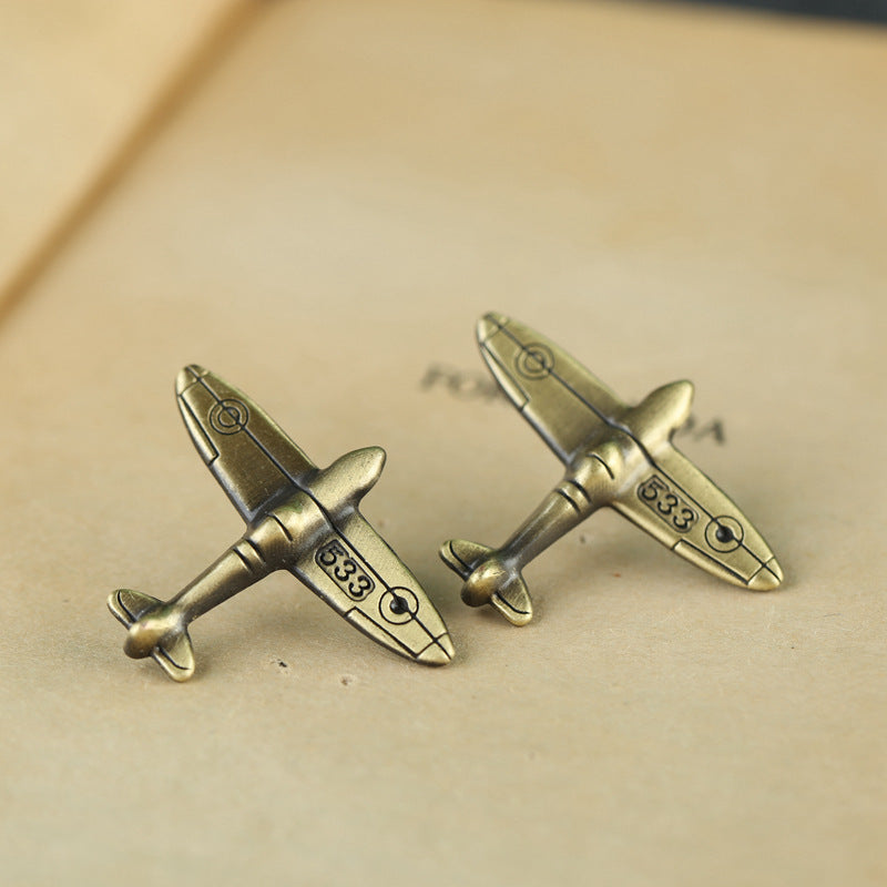 Retro Airplane Pin Brooch