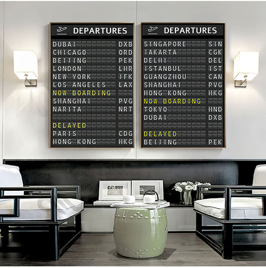 Departures Board Poster