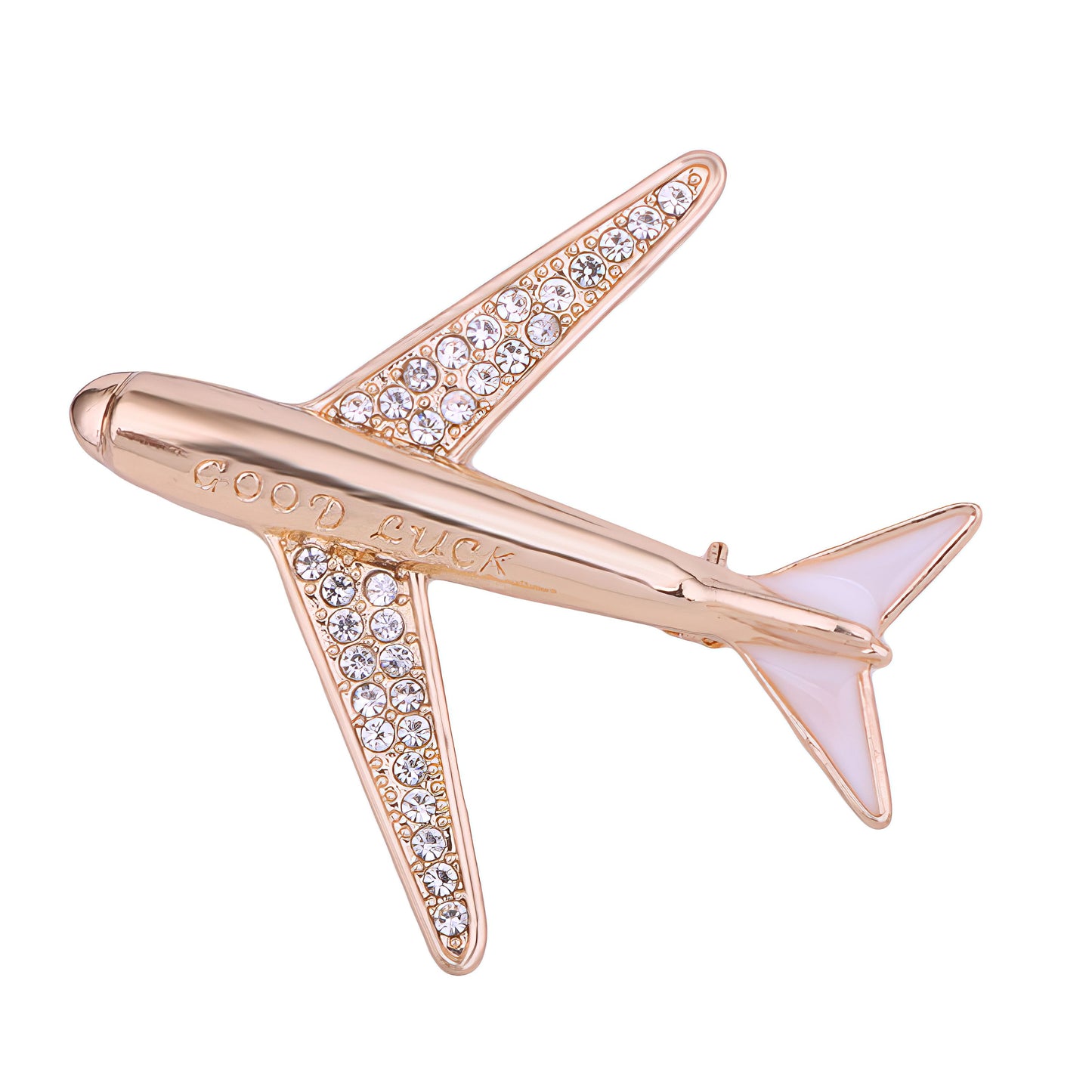 AeroEmblem Geometric Airplane Brooch