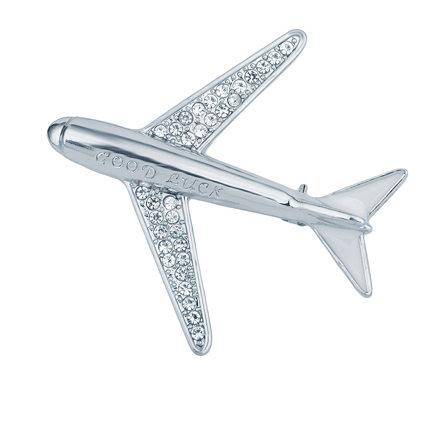 AeroEmblem Geometric Airplane Brooch