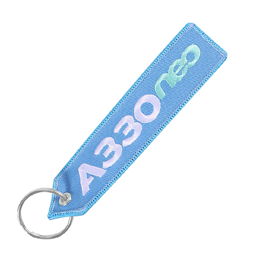 A330neo Embroidered Keychain