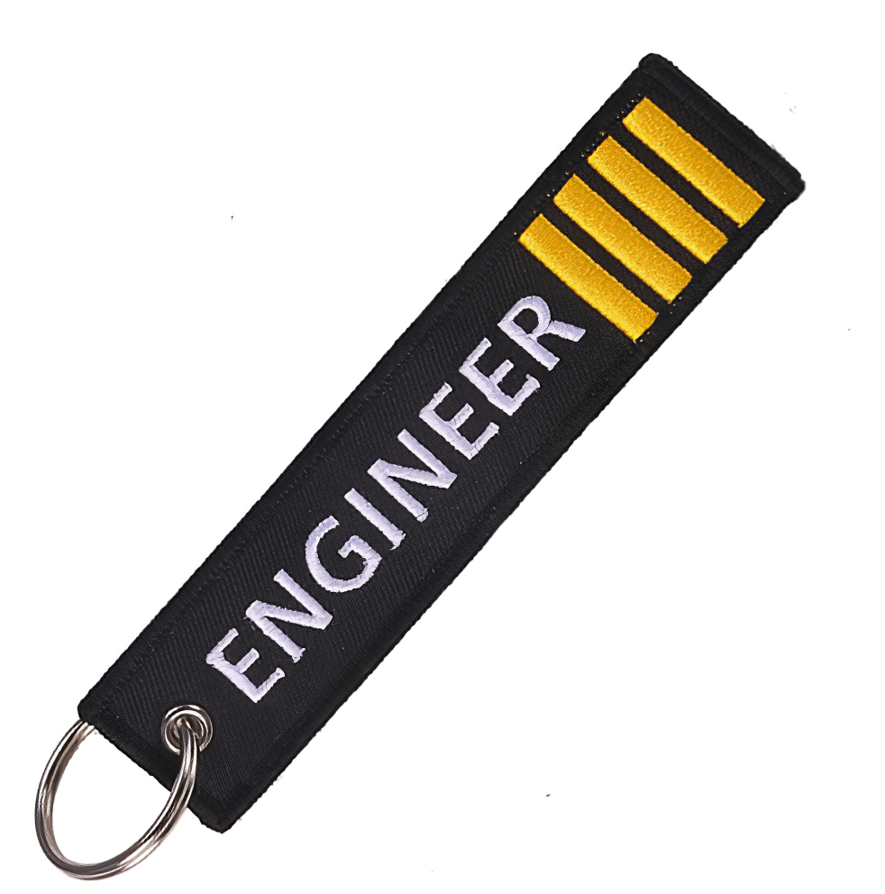 Engineer Embroidered Keychain