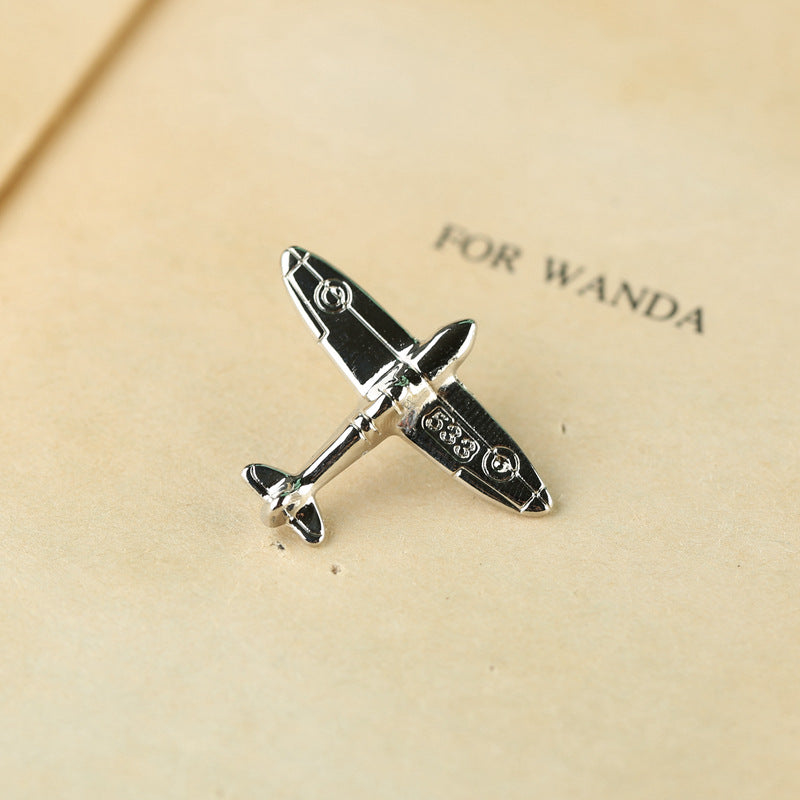 Retro Airplane Pin Brooch