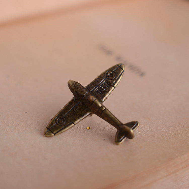 Retro Airplane Pin Brooch