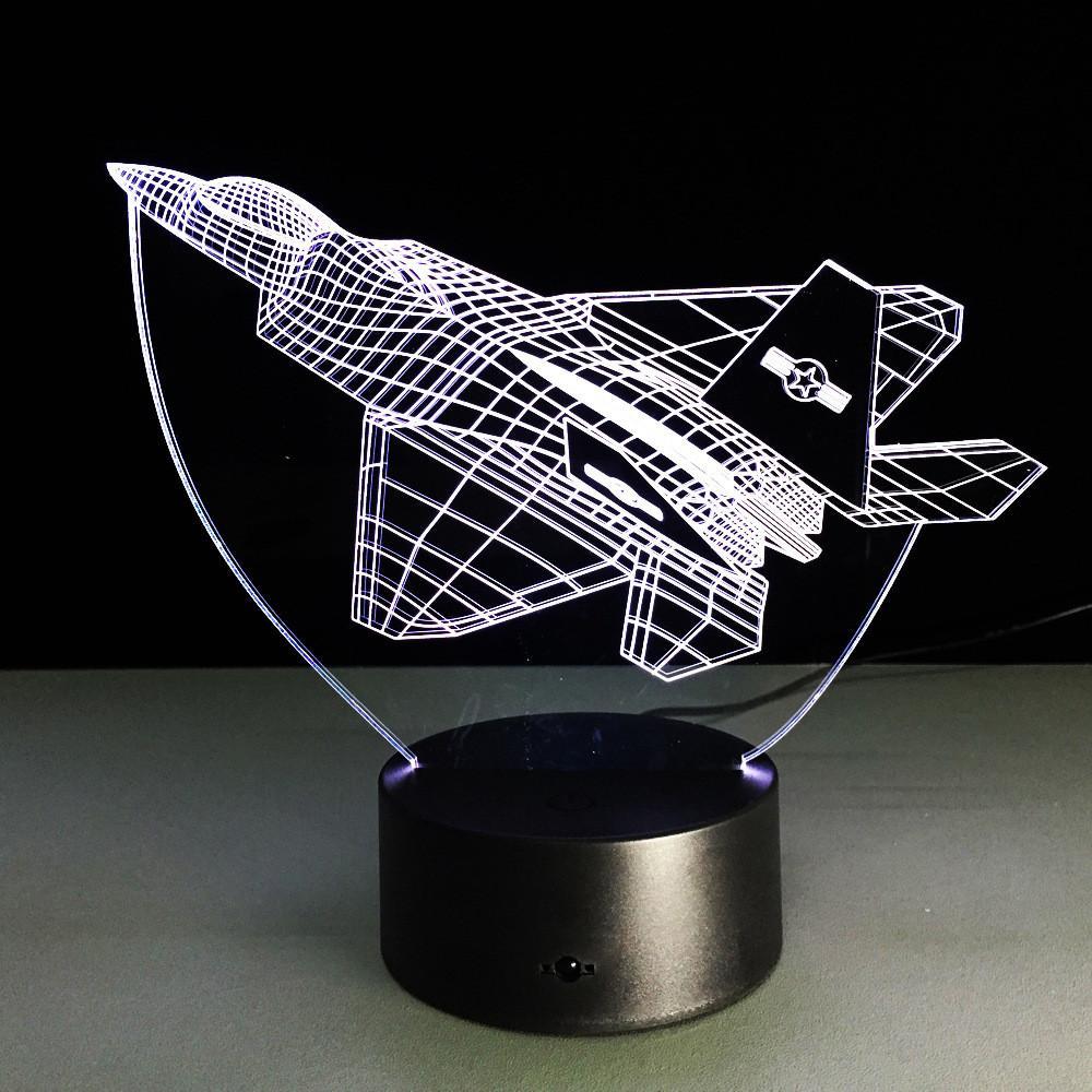 Fighter Jet 3D Lamp