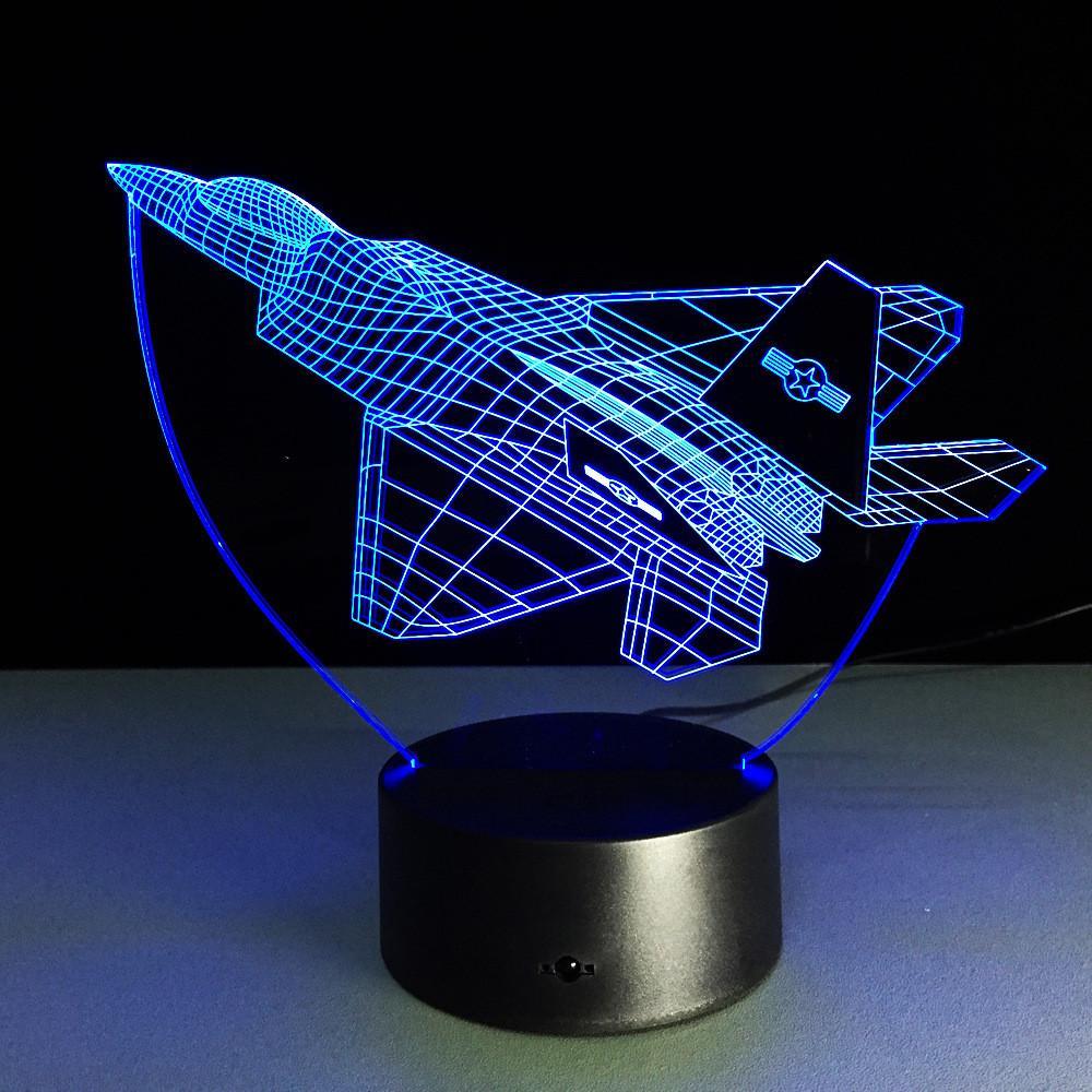 Fighter Jet 3D Lamp