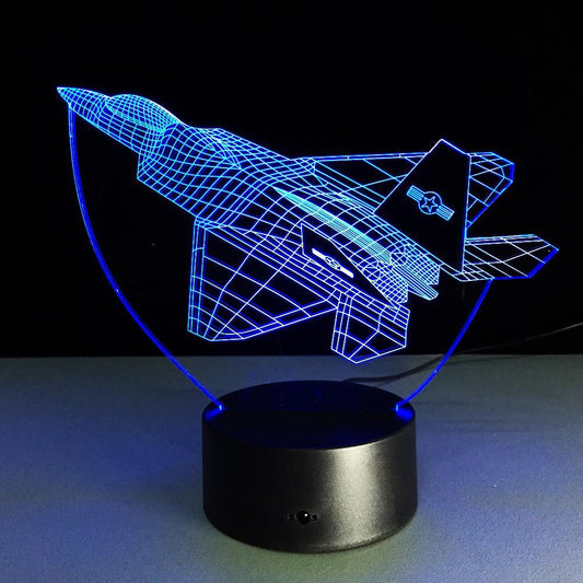 Fighter Jet 3D Lamp