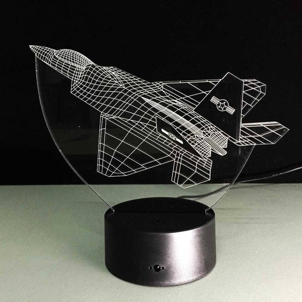 Fighter Jet 3D Lamp