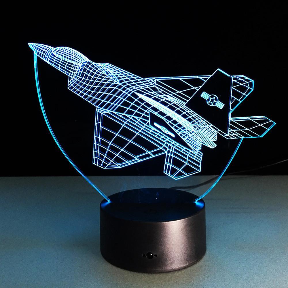 Fighter Jet 3D Lamp