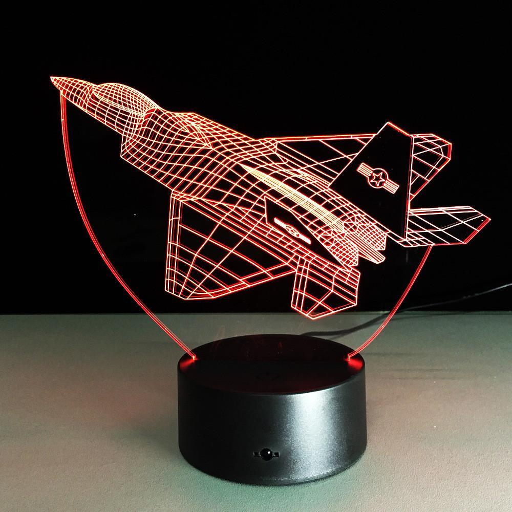 Fighter Jet 3D Lamp