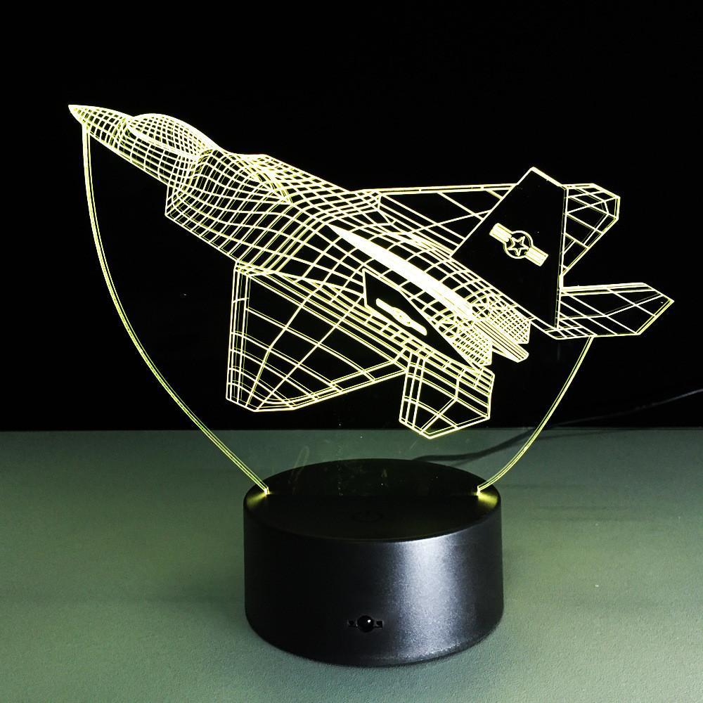 Fighter Jet 3D Lamp